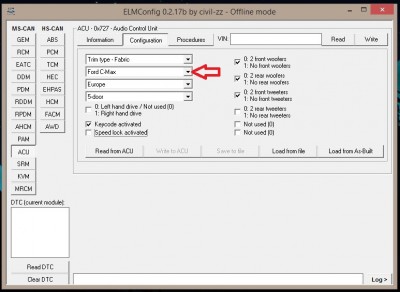 C-max radio ve Focusu